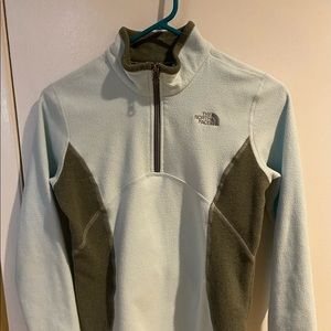 Northface girls fleece- light turquoise